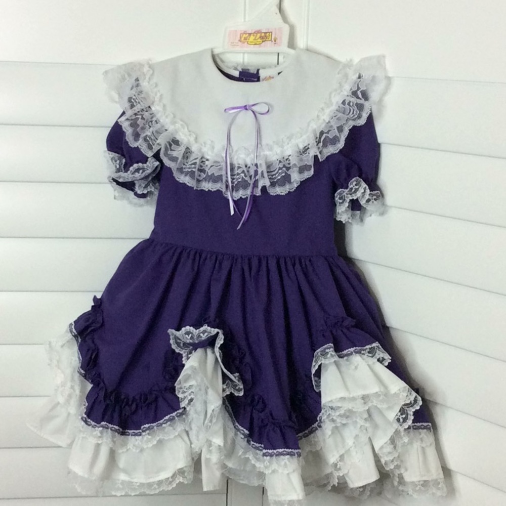 Lid’l Dolly’s Fancy Purple Dress & Petticoat